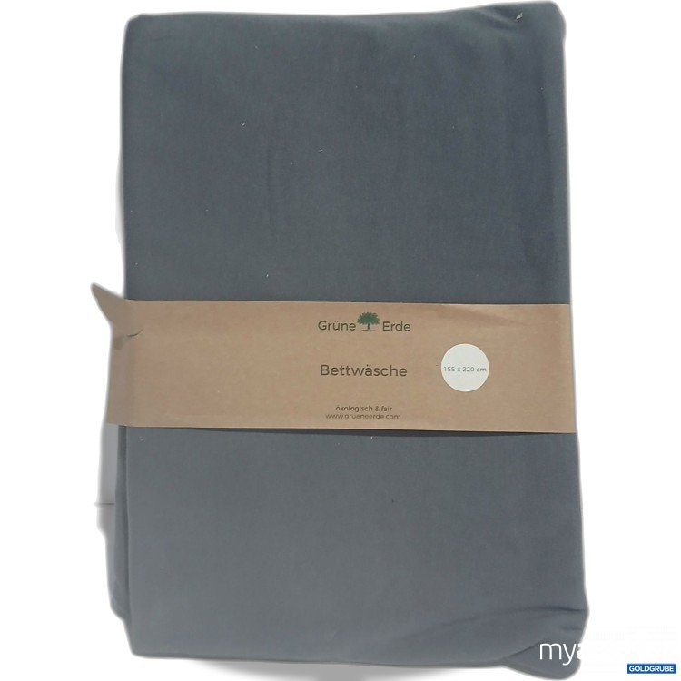 Artikel Nr. 890647: Grüne Erde Bettwäsche Deckenüberzug Anna nachtschattenblau 155x220cm 