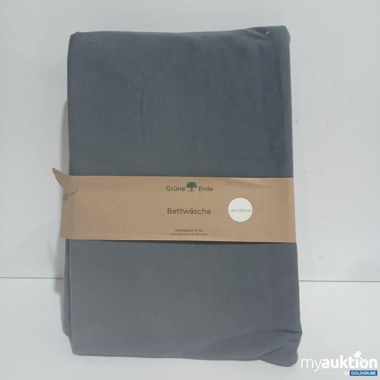 Artikel Nr. 890647: Grüne Erde Bettwäsche Deckenüberzug Anna nachtschattenblau 155x220cm 