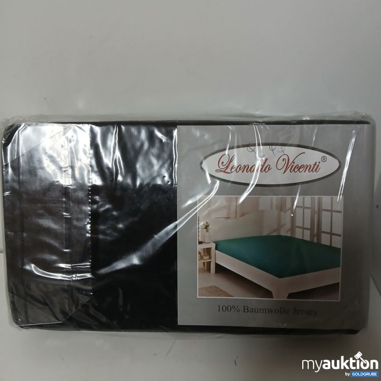 Artikel Nr. 920647: Leonardo Vicenti Spannbettlaken 100% Baumwolle Jersey Steghöhe bis 25 cm