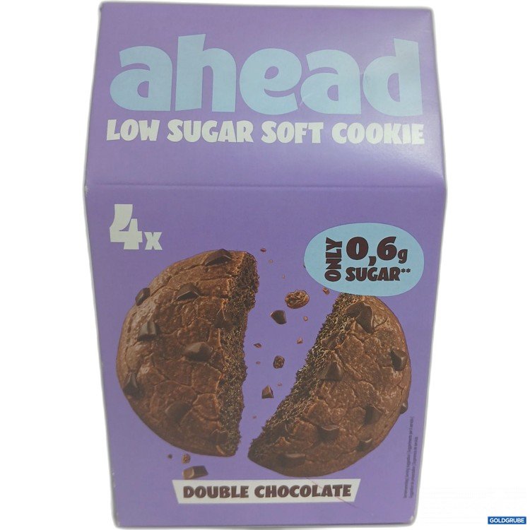 Artikel Nr. 952647: Ahead low sugar soft cookie 4x Double Chocolate 160g