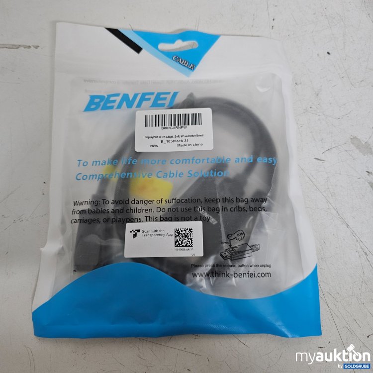 Artikel Nr. 398648 Artikel Nr. 398648: Benfei DisplayPort auf DVI Adapter