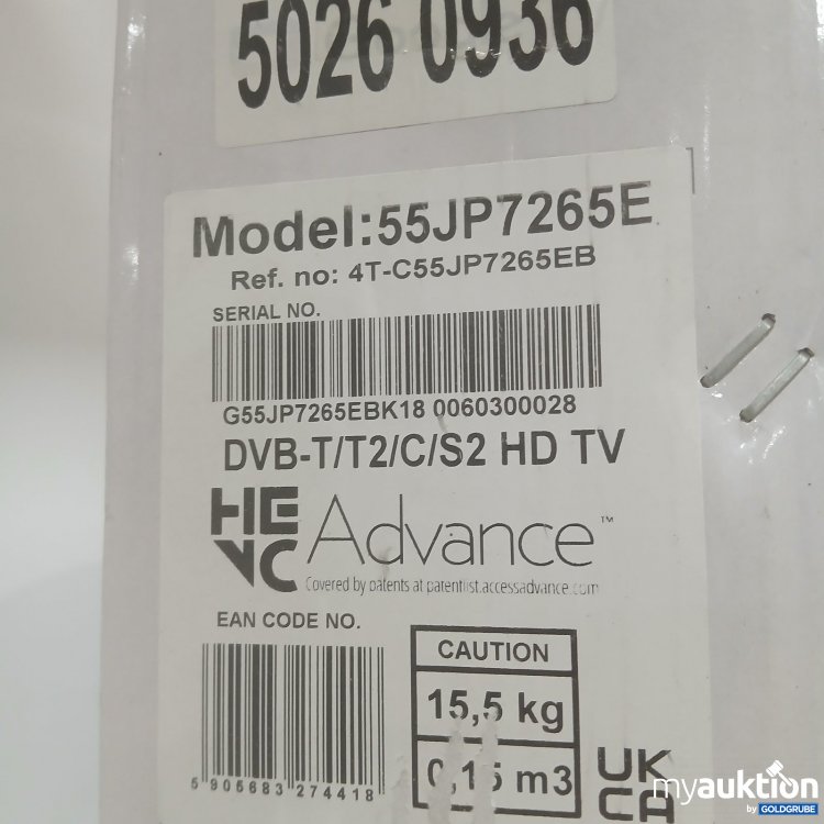 Artikel Nr. 468648 Artikel Nr. 468648: Sharp 4K Ultra HD OLED MiniLED TV 139cm 55 Zoll
Art.Nr 55JP7265EB