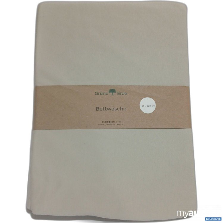 Artikel Nr. 890648: Grüne Erde Bettwäsche Deckenüberzug Anna sand 155x220cm 