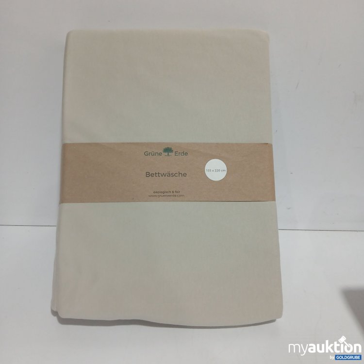 Artikel Nr. 890648: Grüne Erde Bettwäsche Deckenüberzug Anna sand 155x220cm 