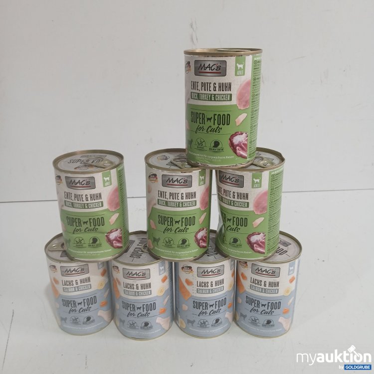 Artikel Nr. 998648 Artikel Nr. 998648: Mac's Katzenfutter diverse Sorten 8x400g