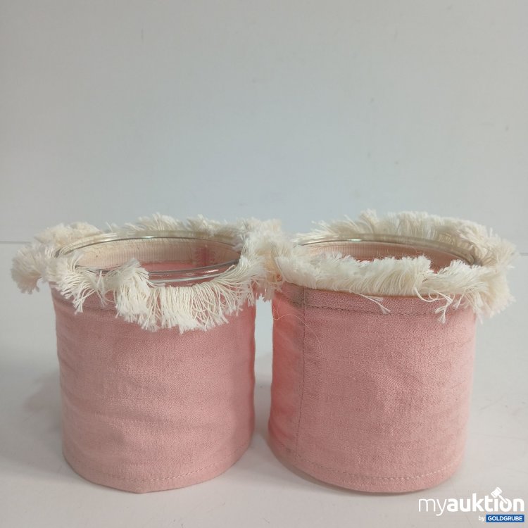 Artikel Nr. 397649: Kerzen Gläser rosa ca. 10x9cm 