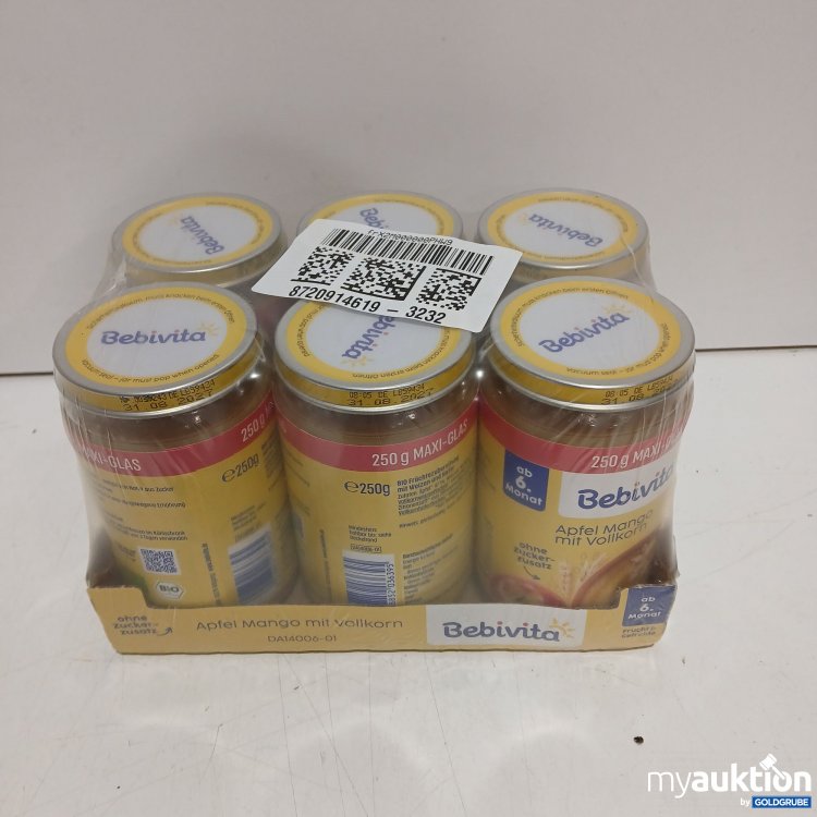 Artikel Nr. 463649 Artikel Nr. 463649: Bebivita ab 6. Monat Apfel Mango in Vollkorn 6x250g