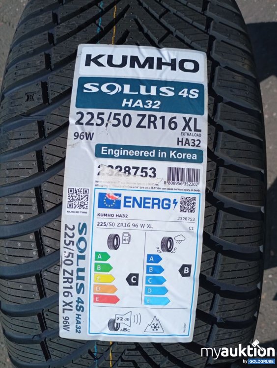 Artikel Nr. 525649 Artikel Nr. 525649: Kumho Solus 4S HA32 225/50 ZR16 XL 96W