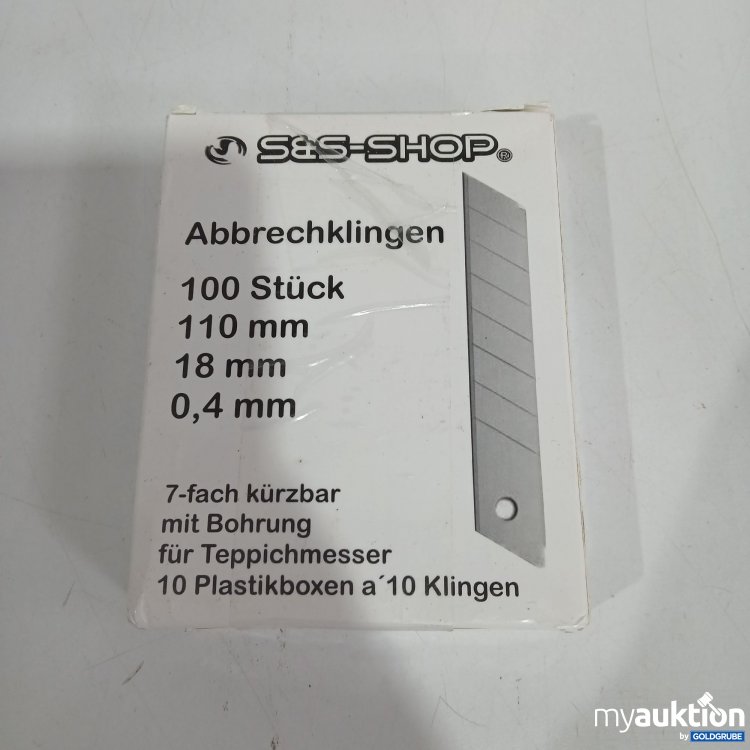 Artikel Nr. 820649 Artikel Nr. 820649: S&S Shop Abbrechklingen 100Stk