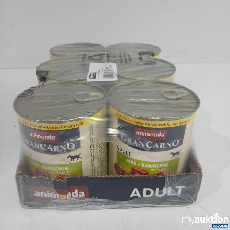 Artikel Nr. 867649: Animonda Gran Carno Adult Hundefutter Rind+Kaninchen, Kräuter 6x800g
