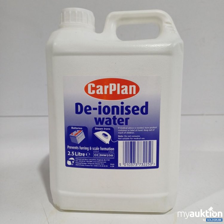 Artikel Nr. 960649: CarPlan De-ionised water 2.5 L