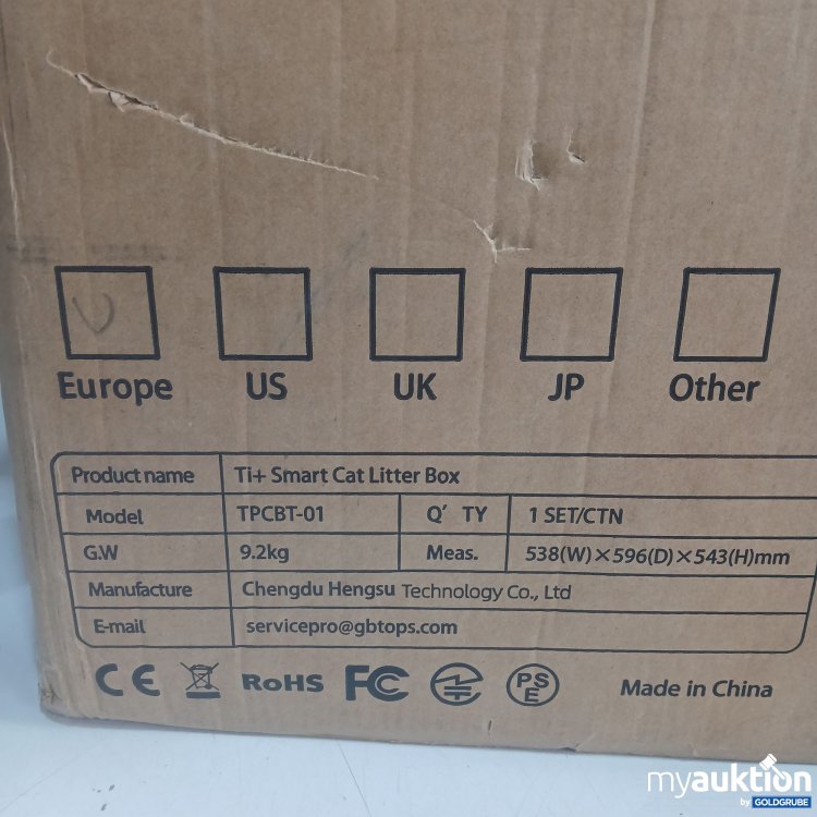 Artikel Nr. 979649 Artikel Nr. 979649: Ti+ Smart Cat Litter Box TPCBT-01