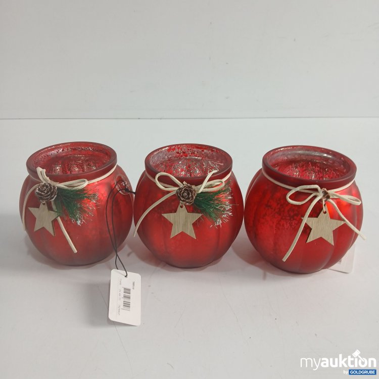 Artikel Nr. 397650: Weihnachtliche Windlichter ca. 12cm 