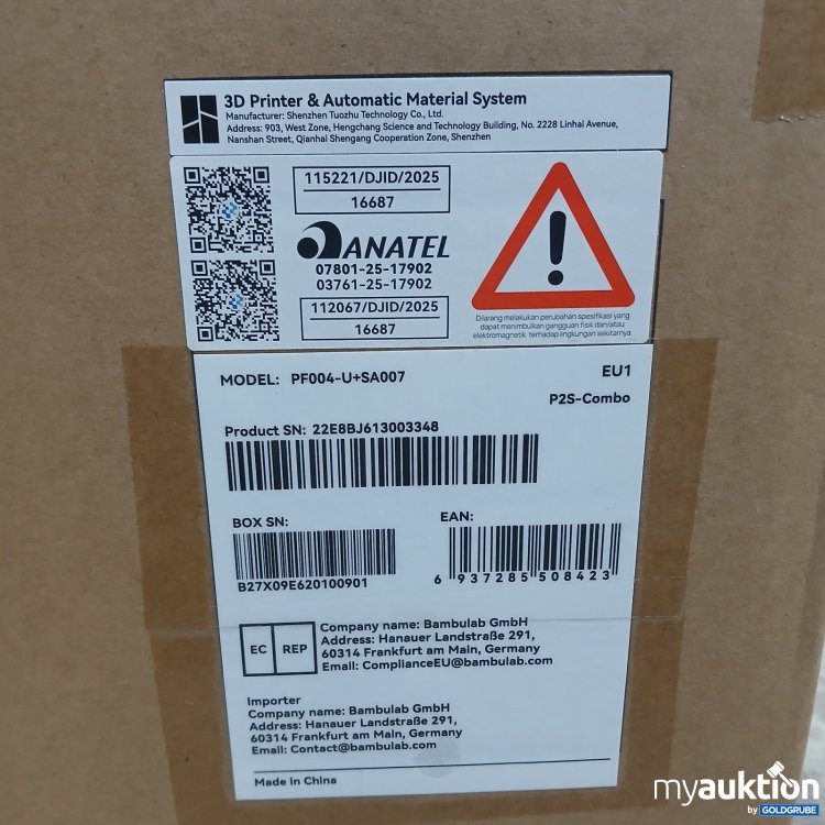 Artikel Nr. 467650 Artikel Nr. 467650: Bambu Lab P2S Combo 3D-Drucker