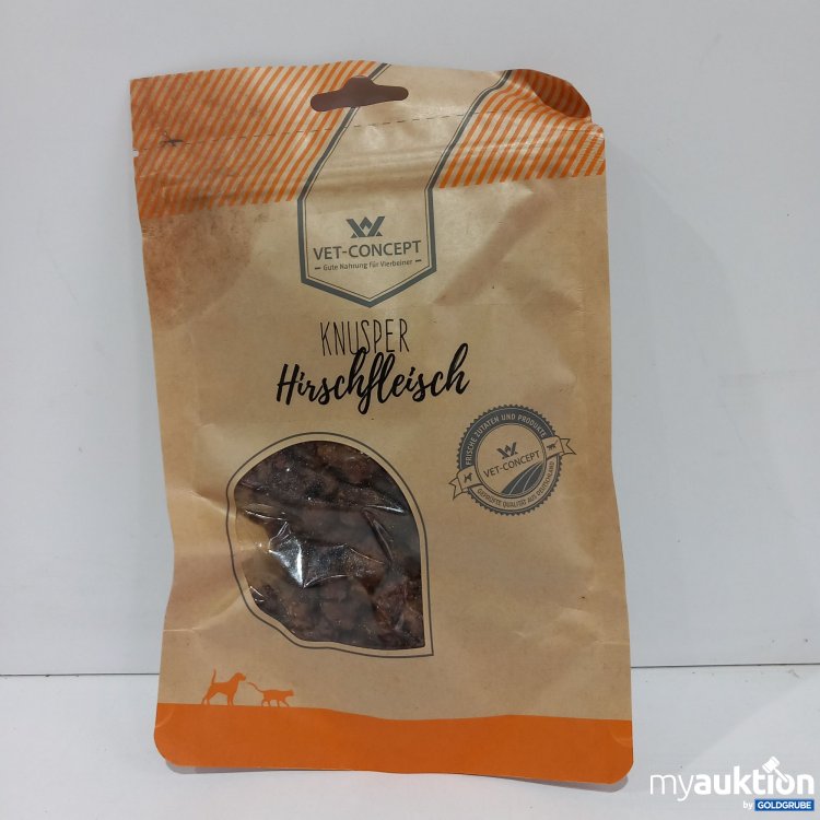 Artikel Nr. 818650 Artikel Nr. 818650: Vet Concept Katze/Hund Knusper Hirschfleisch 100g
