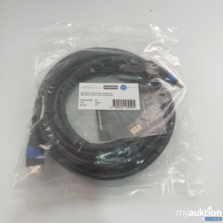 Artikel Nr. 825650: KabelDirekt High Speed HDMI Kabel mit Ethernet 6m