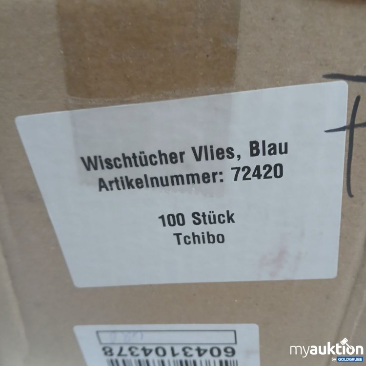 Artikel Nr. 922650: Tchibo Wischtücher Vlies Blau 100 Stück