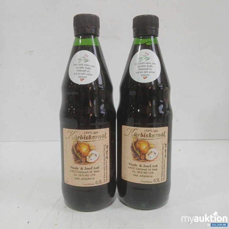 Artikel Nr. 939650 Artikel Nr. 939650: Nicole& Josef Astl Kürbiskernöl abgelaufen je 500ml 2Stk