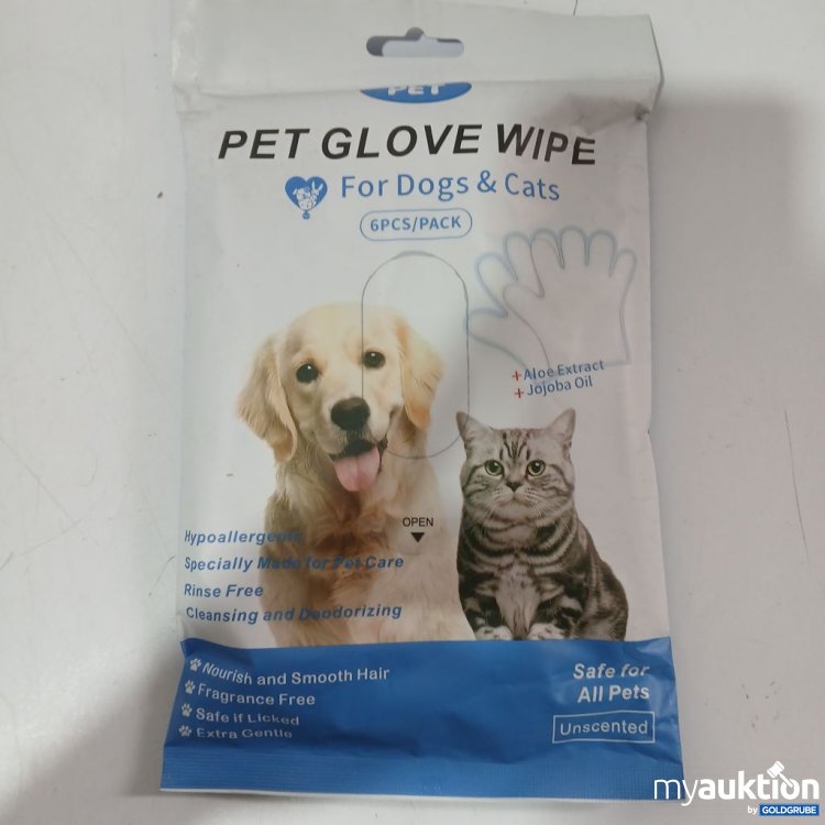 Artikel Nr. 978650: PET GLOVE WIPE For Dogs & Cats 6PCS/PACK