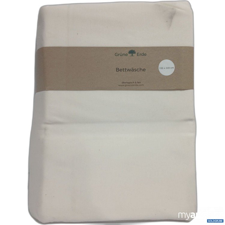 Artikel Nr. 890651: Grüne Erde Bettwäsche Deckenüberzug Anna natur 155x220cm 