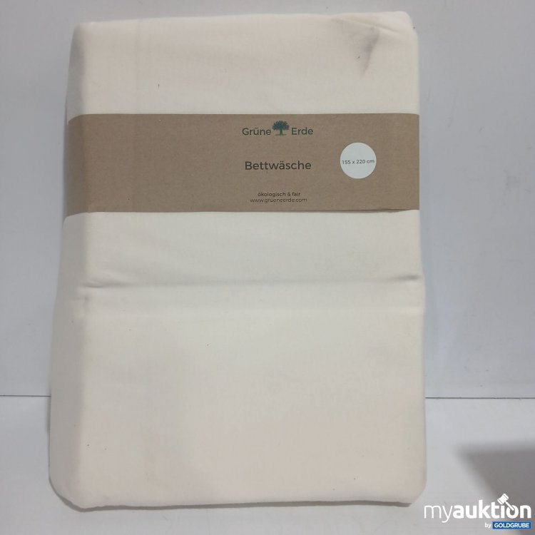 Artikel Nr. 890651: Grüne Erde Bettwäsche Deckenüberzug Anna natur 155x220cm 