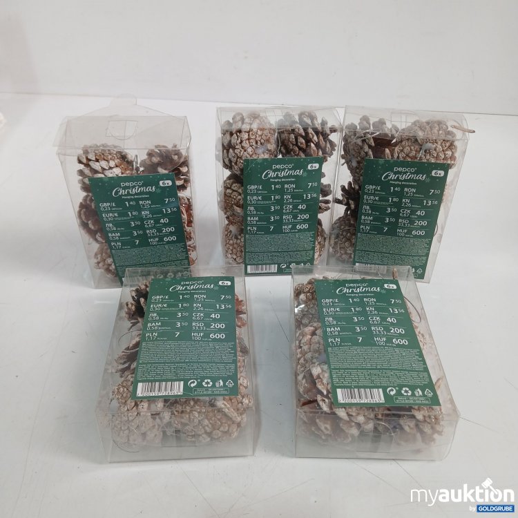 Artikel Nr. 959651: Pepco Christmas Zapfen  6x6stk 