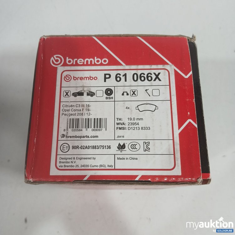 Artikel Nr. 444652: Brembo Xtra Brake Pads P61066X Citroën C3 III 16- 