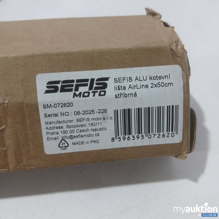 Artikel Nr. 448652 Artikel Nr. 448652: SEFIS MOTO ALU AirLine 2x50 cm silber SM-072620