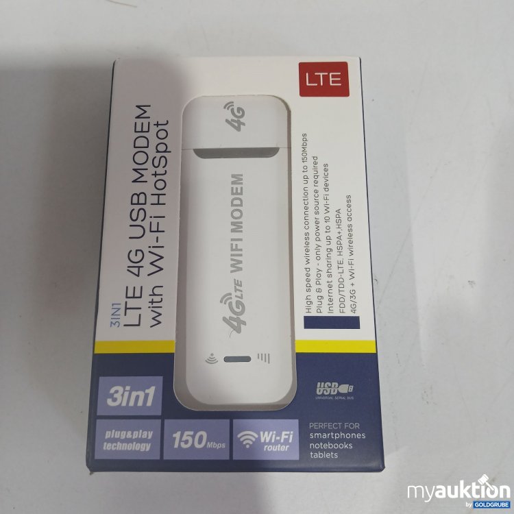 Artikel Nr. 521652 Artikel Nr. 521652: LTE 4G USB Modem with WI-FI HotSpot