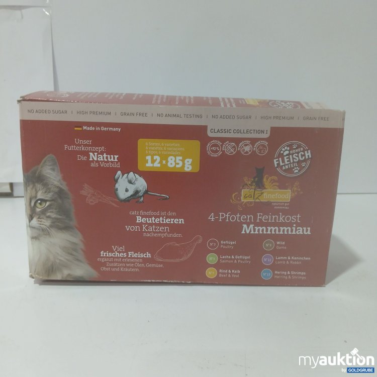 Artikel Nr. 840652 Artikel Nr. 840652: Finefood 4-Pfoten Feinkost Mmmiau 12x85g