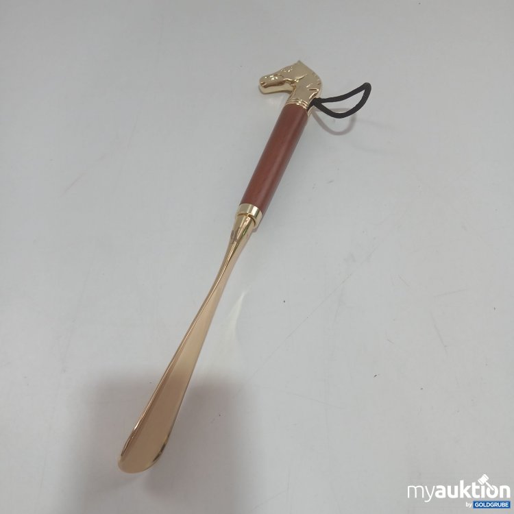 Artikel Nr. 857652: Pferdekopf Metallschuhlöffel ca.32cm