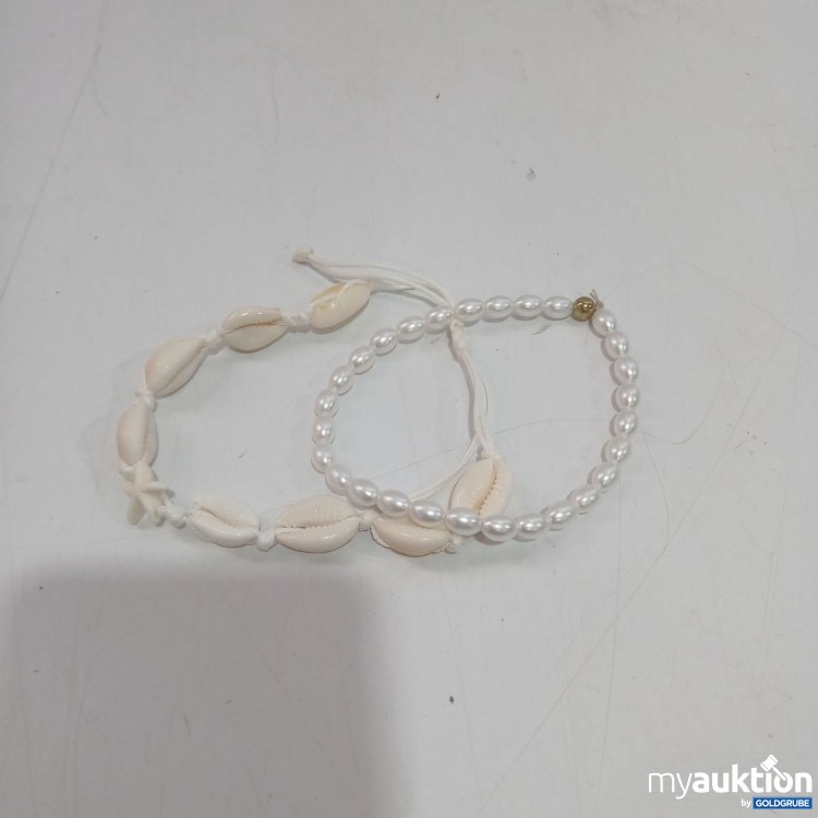 Artikel Nr. 874652: Boho Perlen Fußkettchen 2 Stück 