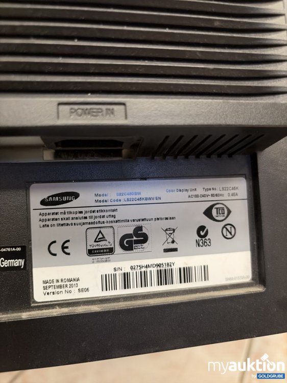 Artikel Nr. 934652 Artikel Nr. 934652: Samsung Monitore S22C450