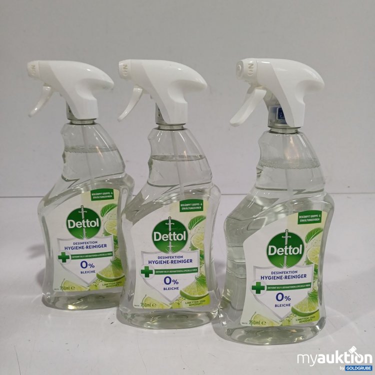 Artikel Nr. 960652 Artikel Nr. 960652: Dettol Desinfektions-Hygiene-Reiniger 3x750 ml