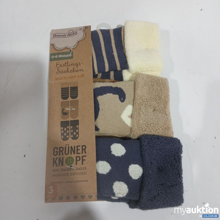 Artikel Nr. 963652: Beauty Baby Erstlings Socken 0-6 Monate