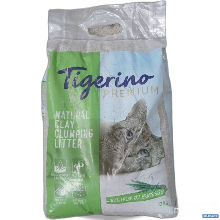 Artikel Nr. 990652: Tigerino Premium Natural Klumpstreu mit Fresh Cut Grass Duft 12kg 