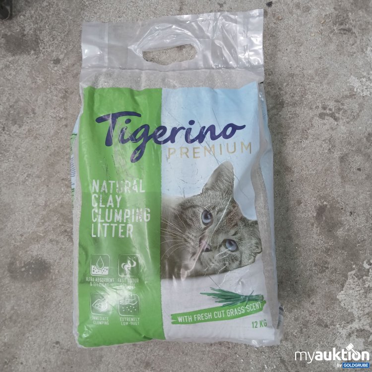Artikel Nr. 990652: Tigerino Premium Natural Klumpstreu mit Fresh Cut Grass Duft 12kg 