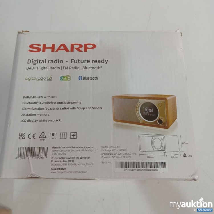 Artikel Nr. 446653: SHARP Digital Radio DR-450(BR)