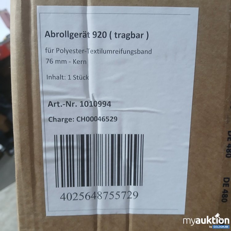 Artikel Nr. 448653: Abrollgerät 920 für Polyester-Textilumreifungsband 76 mm