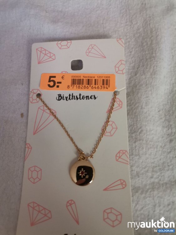 Artikel Nr. 689653: Geburtstagsstein Halskette 