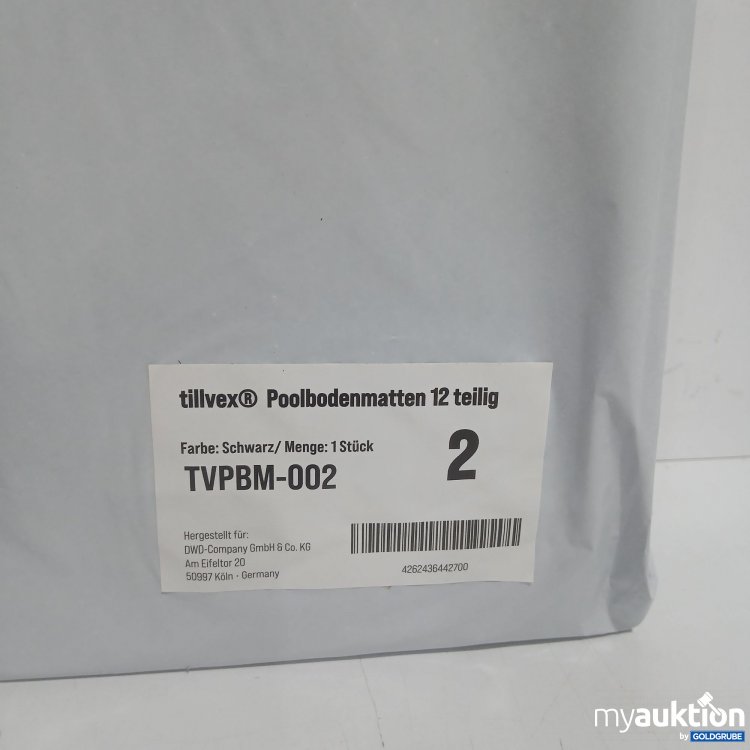 Artikel Nr. 865653: Tillvex Poolbodenmatten 12tlg. TVPBM-002 schwarz 