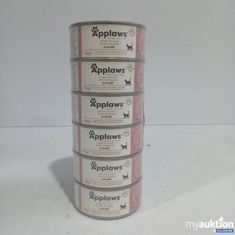 Artikel Nr. 867653: Applaws Katzenfutter Tuna Filet with Prawn in broth 6x156g