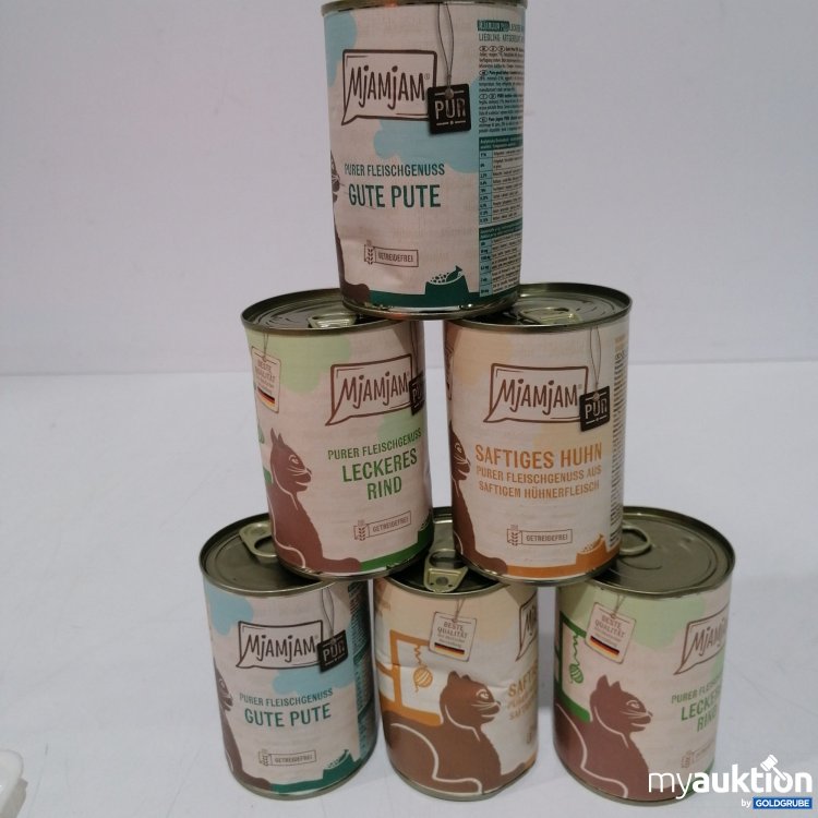 Artikel Nr. 888653: Mjammjam Katzenfutter diverse Sorten 6x400g 