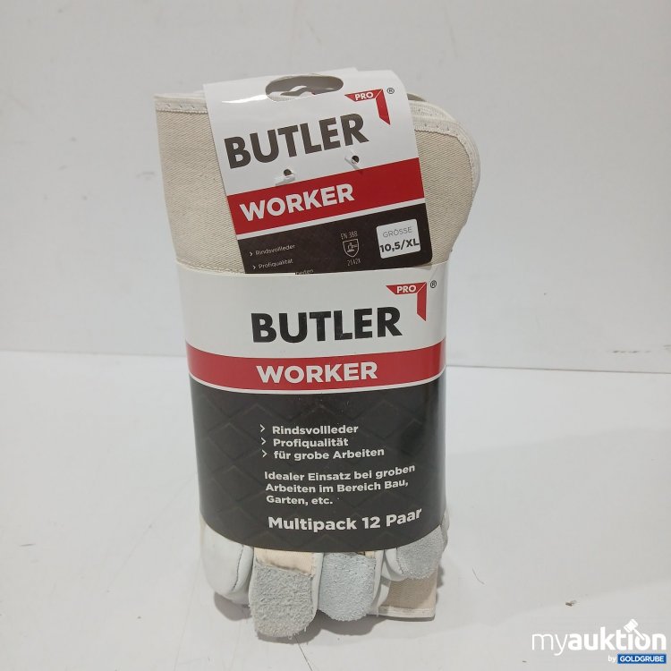 Artikel Nr. 467654 Artikel Nr. 467654: Butler Worker Arbeitshandschuhe Größe 10,5/XL 12 Paar