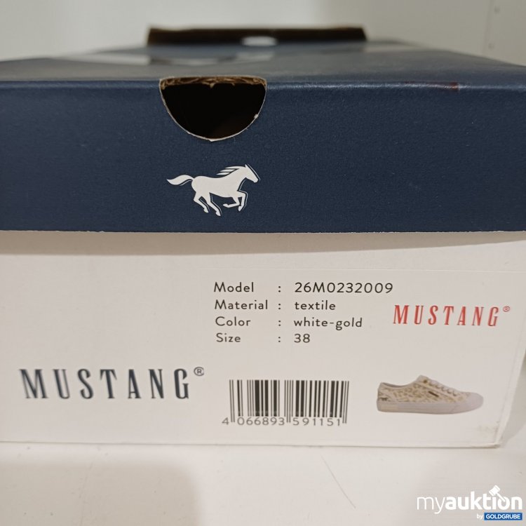 Artikel Nr. 470654: Mustang Sneaker Textil white-gold