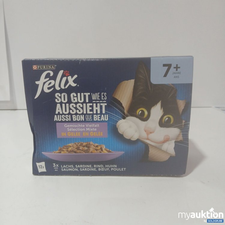 Artikel Nr. 840654 Artikel Nr. 840654: Felix purina Katzenfutter 12x85g in Gelee 7+ Jahre