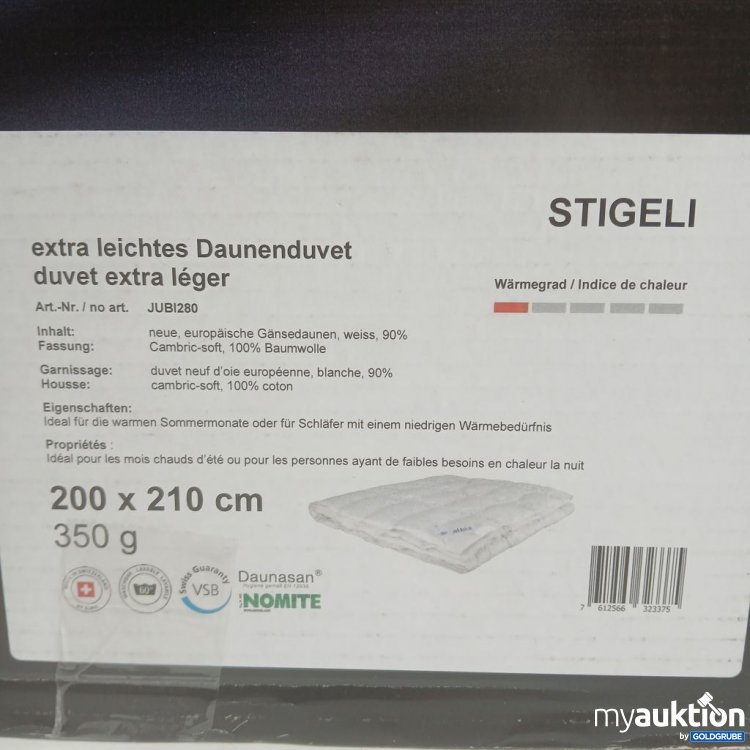 Artikel Nr. 446655 Artikel Nr. 446655: STIGELI Duvet extra léger 200x210 cm 350g