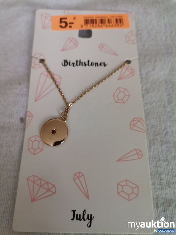 Artikel Nr. 689655: Geburtstagsstein Halskette 