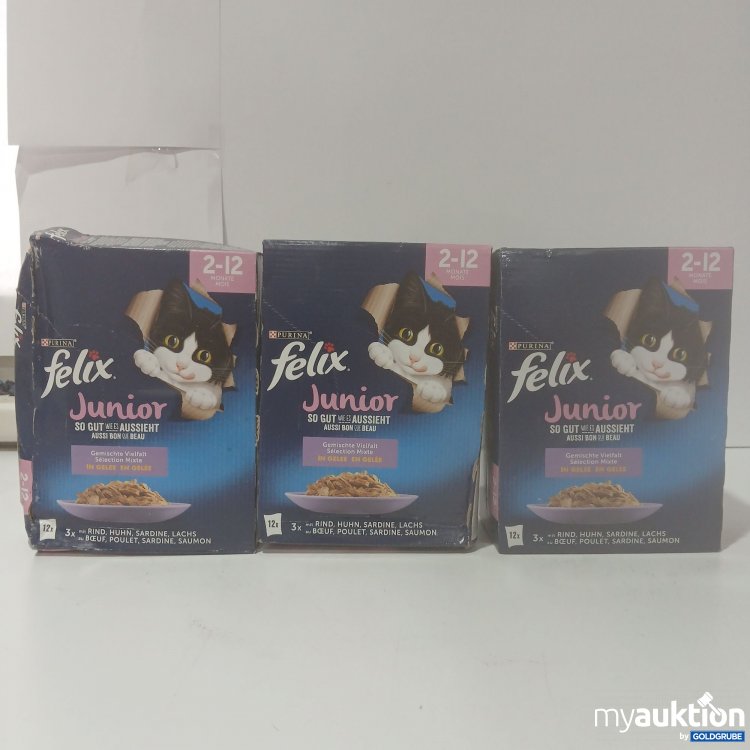 Artikel Nr. 840655: Felix purina Junior 2-12 monate Katzenfutter 3x 12x85g 