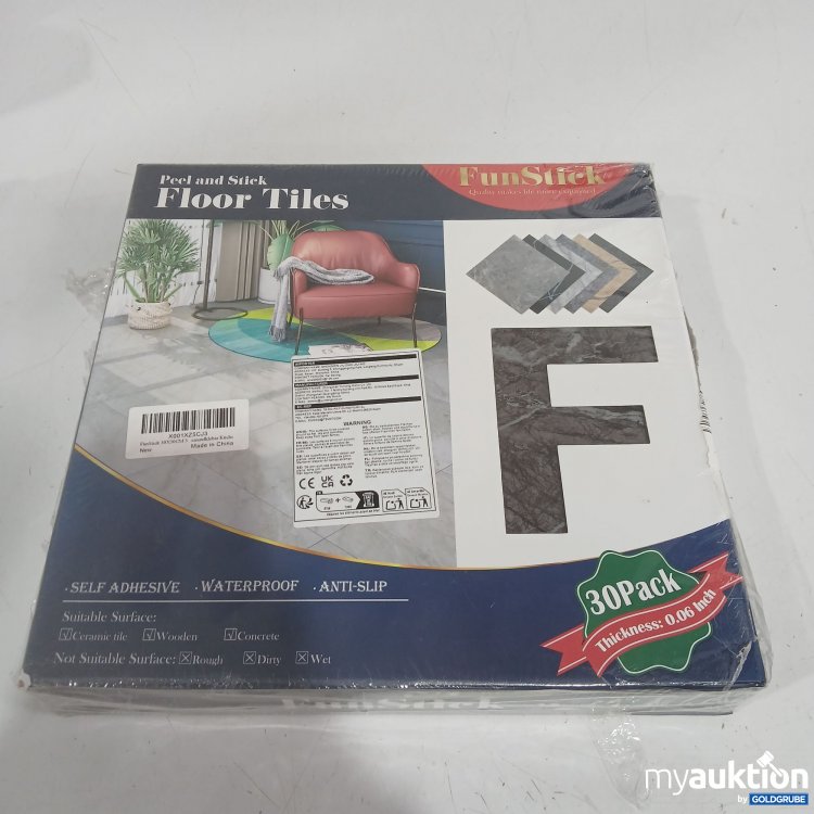 Artikel Nr. 968655: FunStick Peel and Stick Floor Tiles 30x30cm 30Pack Thickness 0.06Inch 